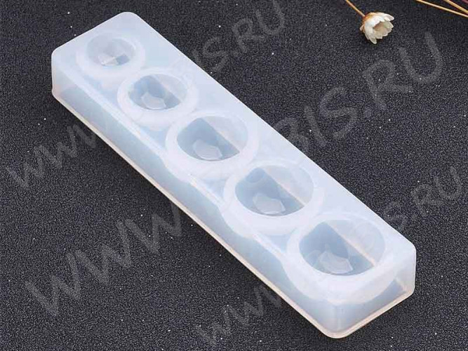 Молд 038 для эпоксидной смолы Кабошон Полусфера (силикон)