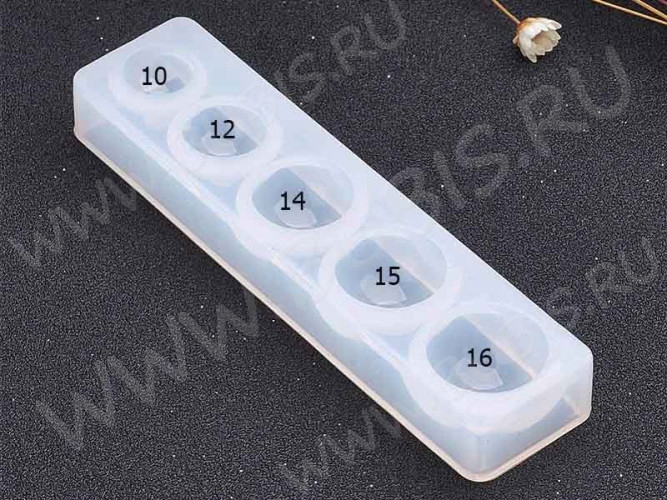 Молд 038 для эпоксидной смолы Кабошон Полусфера (силикон)