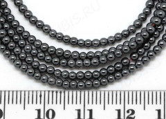 Бусина округлая 2,5мм Гематит (камни) (10шт.)