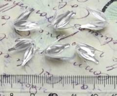 (СКИДКИ!!!) Шапочка тонкая 083 простая 15 Тюльпанчик 12,5*8мм серебристый (Iron) (10шт.)