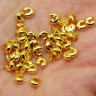 Купить Обжимная бусина 09 маскировочная разъёмная покрывная 3*2мм золотистая (Iron) (20шт.) с доставкой по России