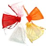 Купить (СКИДКИ!!!) Мешочек органза 14 180*130мм МИКС без рисунка (упаковка для украшений) (5шт.) с доставкой по России