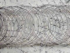 Пружина - основа (заготовка) для браслетов 6,5СМ!!! тонкая (0,6мм) цвет платины (1 виток)