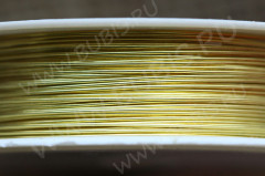Проволока медная 05 толщина 0,5мм золотистая (Copper) (ок.9м)