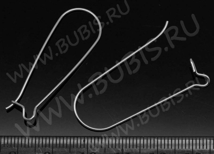 Швензы-петли №12 39*13,5*0,75мм цвет платины (Хирургическая сталь) (1 пара)