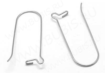 Швензы-петли №12 39*13,5*0,75мм цвет платины (Хирургическая сталь) (1 пара)