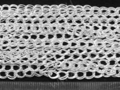 Цепочка I060 с двойным плетением звено 6*5мм серебристая (Iron) (50см)