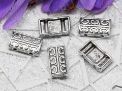 Разделитель 08 на 2 нити 14*8*3мм античное серебро (литьё)