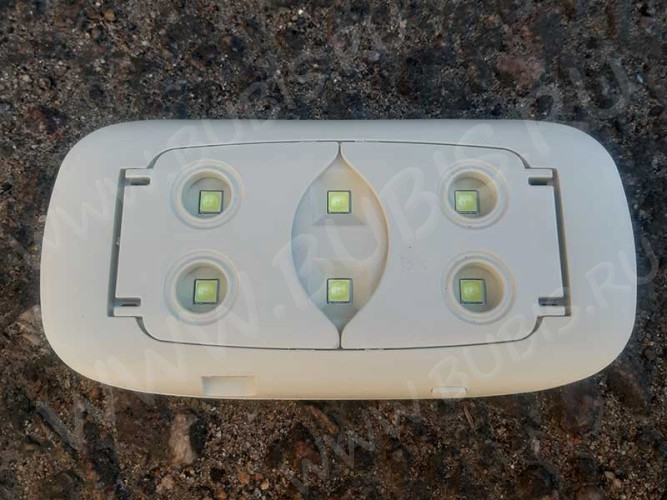 УФ лампа 09 6Вт 6 LED складная мини белая (инструменты для смолы)