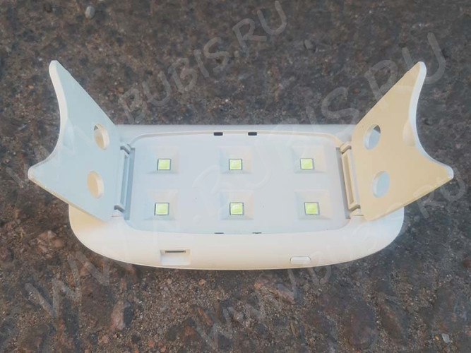 УФ лампа 09 6Вт 6 LED складная мини белая (инструменты для смолы)