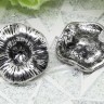 Купить Пуссеты ("гвоздики") №135 цветочек 19,5*19,5*14мм античное серебро (литьё) (1 пара) с доставкой по России