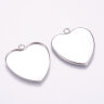 Подвеска-сеттинг Сердечко (сеттинг 30*30мм) 33*31*2мм цвет платины (Хирургическая сталь) Купить Подвеска-сеттинг Сердечко (сеттинг 30*30мм) 33*31*2мм цвет платины (Хирургическая сталь) с доставкой по России