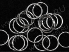 (СКИДКИ!!!) Колечки обычные 9*0,7мм цвет платины (Iron) (100шт.)