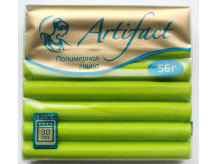 Полимерная глина Артефакт 459 Зеленая хризантема классический 56г.