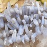(ОПТ) Бусина каменная Клык 23 13-20мм Агат кружевной голубой натуральный (камни) (НИТЬ) Купить (ОПТ) Бусина каменная Клык 23 13-20мм Агат кружевной голубой натуральный (камни) (НИТЬ) с доставкой по России