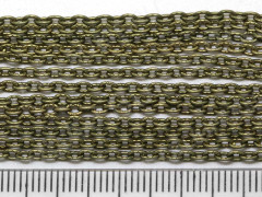 Цепочка I065 с узором звено 3,2*2,2мм античная бронза (Iron) (50см)