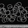 Купить (СКИДКИ!!!) Колечки обычные 8*0,7мм цвет платины никель (Iron) (100шт) с доставкой по России