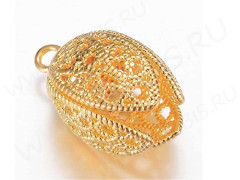 Концевик 070 Тюльпанчик ажурный 18*10,5*10,5мм золотистый (Milano LUX) (Brass)