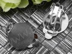 Основы для клипс №22 с платформой 15мм 20*15*9,5мм цвет платины (Brass) (1 пара)