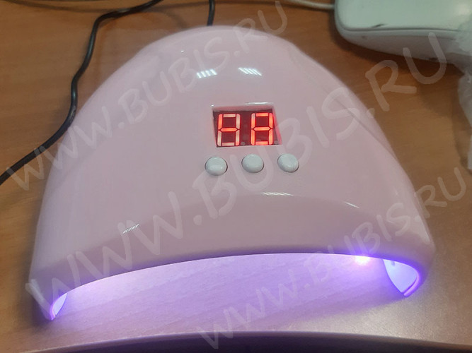 УФ лампа 10 ПРОФИ 36Вт 12 LED бело-розовая (инструменты для смолы)