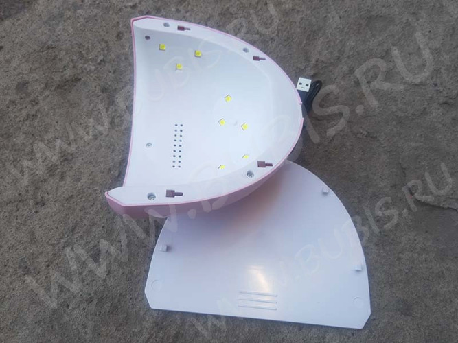 УФ лампа 10 ПРОФИ 36Вт 12 LED бело-розовая (инструменты для смолы)