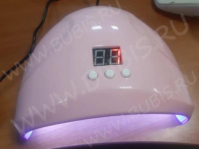 УФ лампа 10 ПРОФИ 36Вт 12 LED бело-розовая (инструменты для смолы)