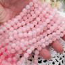 (ОПТ) Бусина округлая 6мм ГРАНЁНАЯ Розовый кварц натуральный (камни) (НИТЬ) Купить (ОПТ) Бусина округлая 6мм ГРАНЁНАЯ Розовый кварц натуральный (камни) (НИТЬ) с доставкой по России