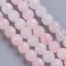 (ОПТ) Бусина округлая 6мм ГРАНЁНАЯ Розовый кварц натуральный (камни) (НИТЬ) Купить (ОПТ) Бусина округлая 6мм ГРАНЁНАЯ Розовый кварц натуральный (камни) (НИТЬ) с доставкой по России