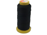 (ОПТ) Нейлоновый шнур 19 высокопрочная 12-нитьная швейная нить 0,6мм чёрная (катушка 135м)